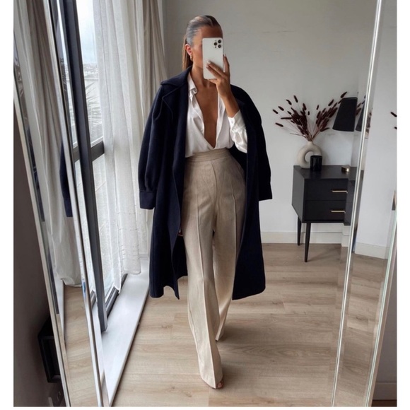 Zara Sophisticated Linen Pants Create Perfect Shape 😍! - Picture 2 of 7